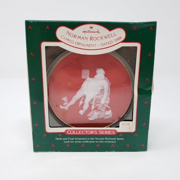 1988 Hallmark Norman Rockwell Cameo Collectors Holiday Christmas Ornament #9 - Picture 1 of 5